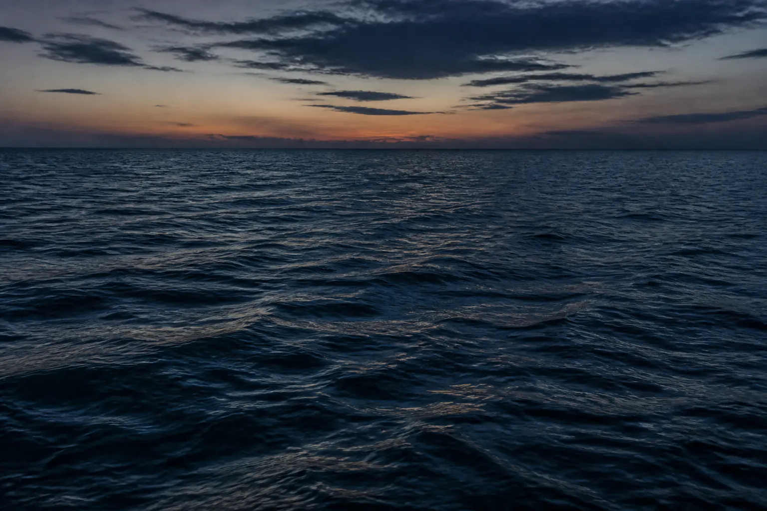 Cinematic dark ocean water