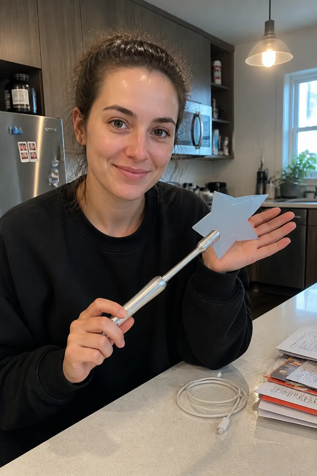 Silver wand