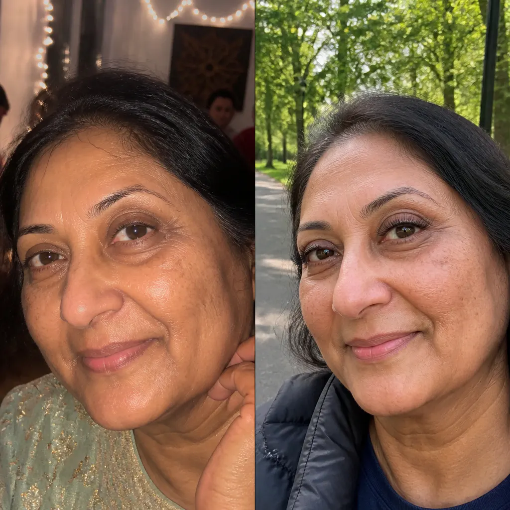 Before and after magnetic lashes - Jessica B.