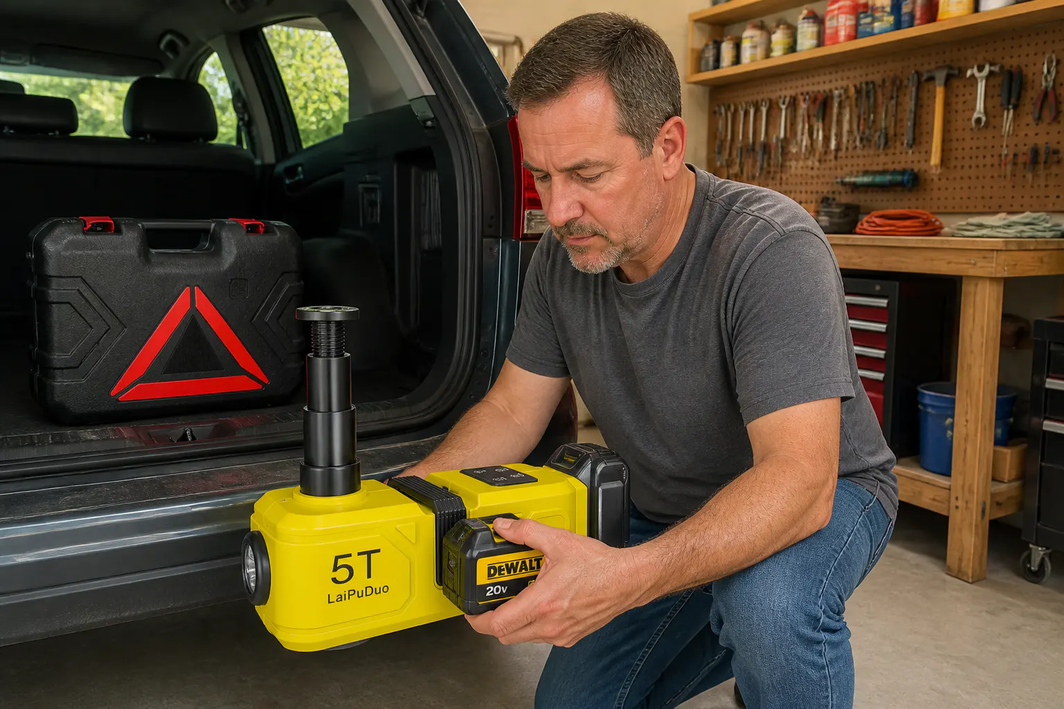 Snap on a charged 20V battery