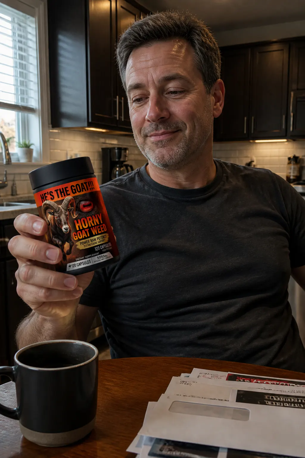 Confident man in his 50s