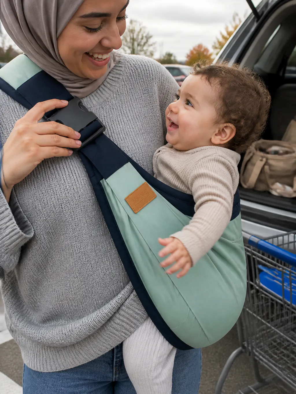 Customer photo - child in the sling