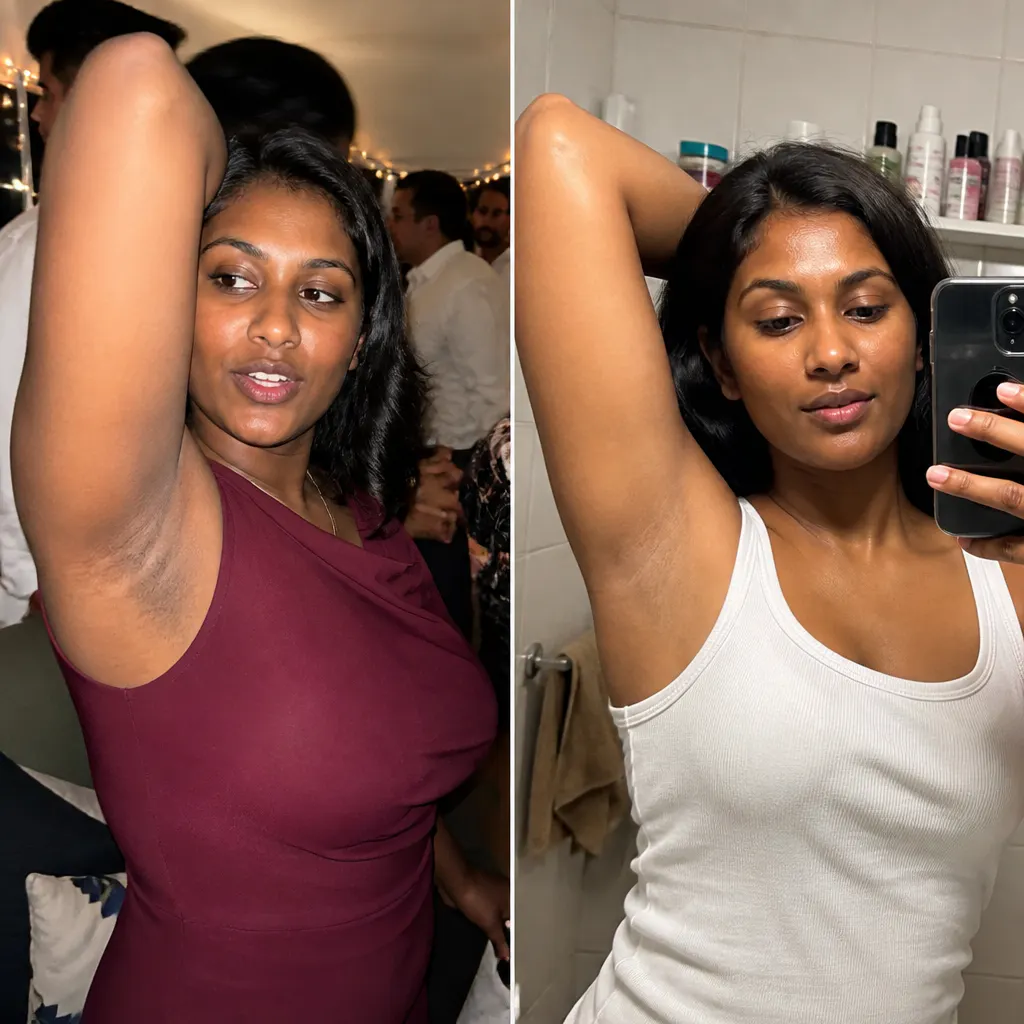 Before and after brightening result