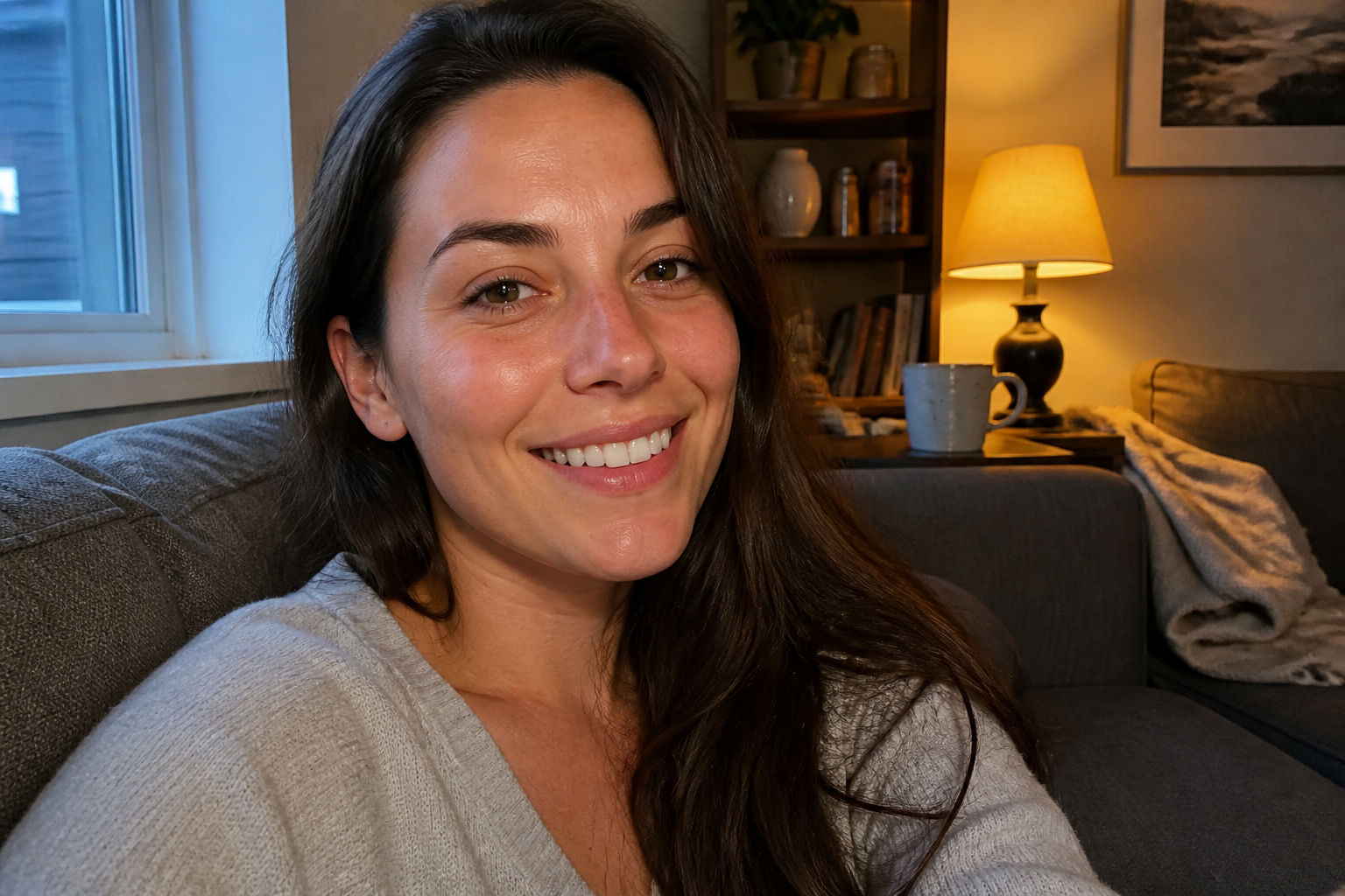 Confident bright smile