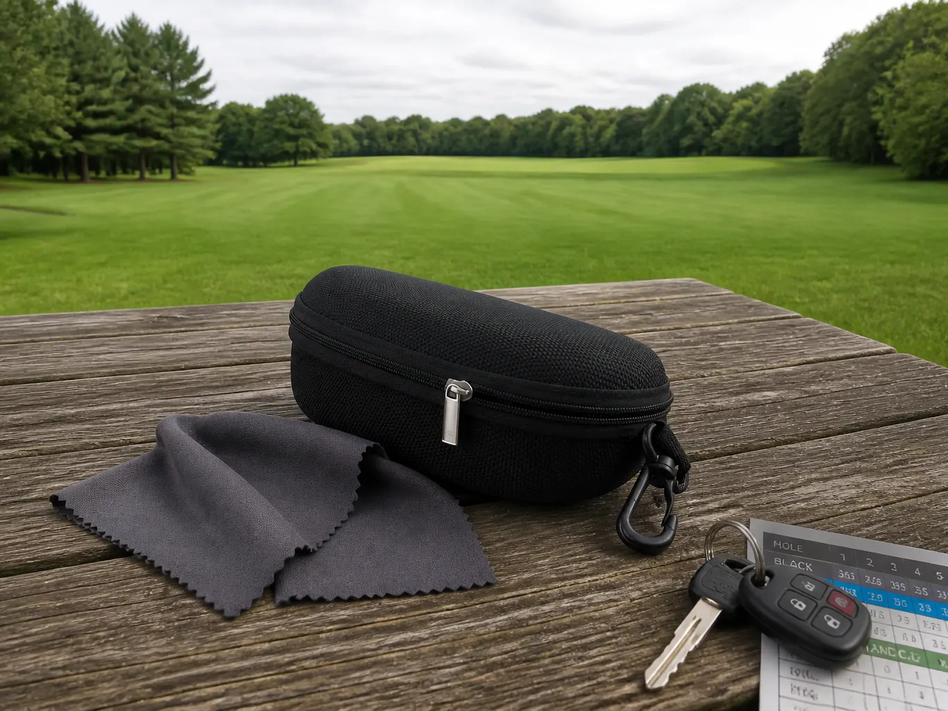 Hardshell case and microfiber cloth