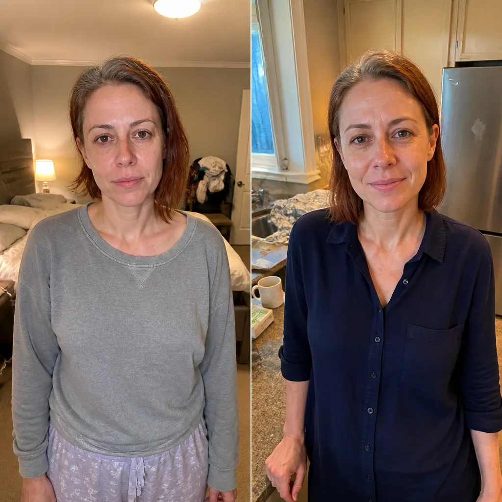 Before and after result - Angela
