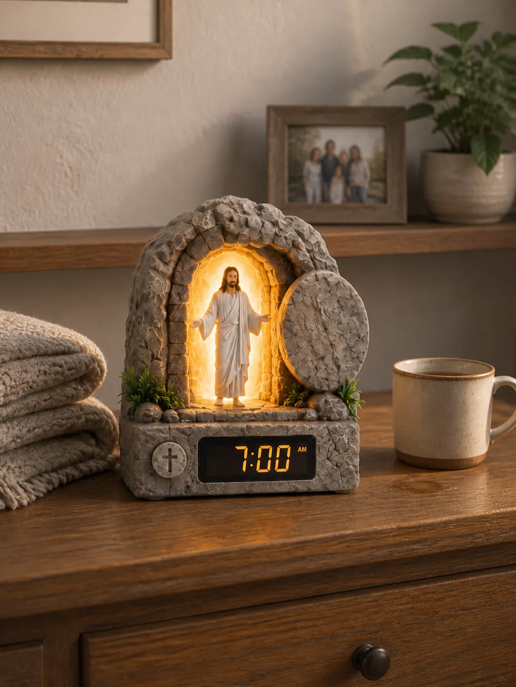The glowing resurrection tomb - the empty tomb as a symbol of new life