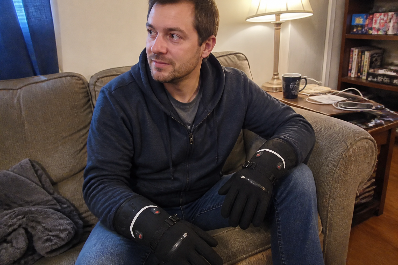 Customer photo of heated gloves in use