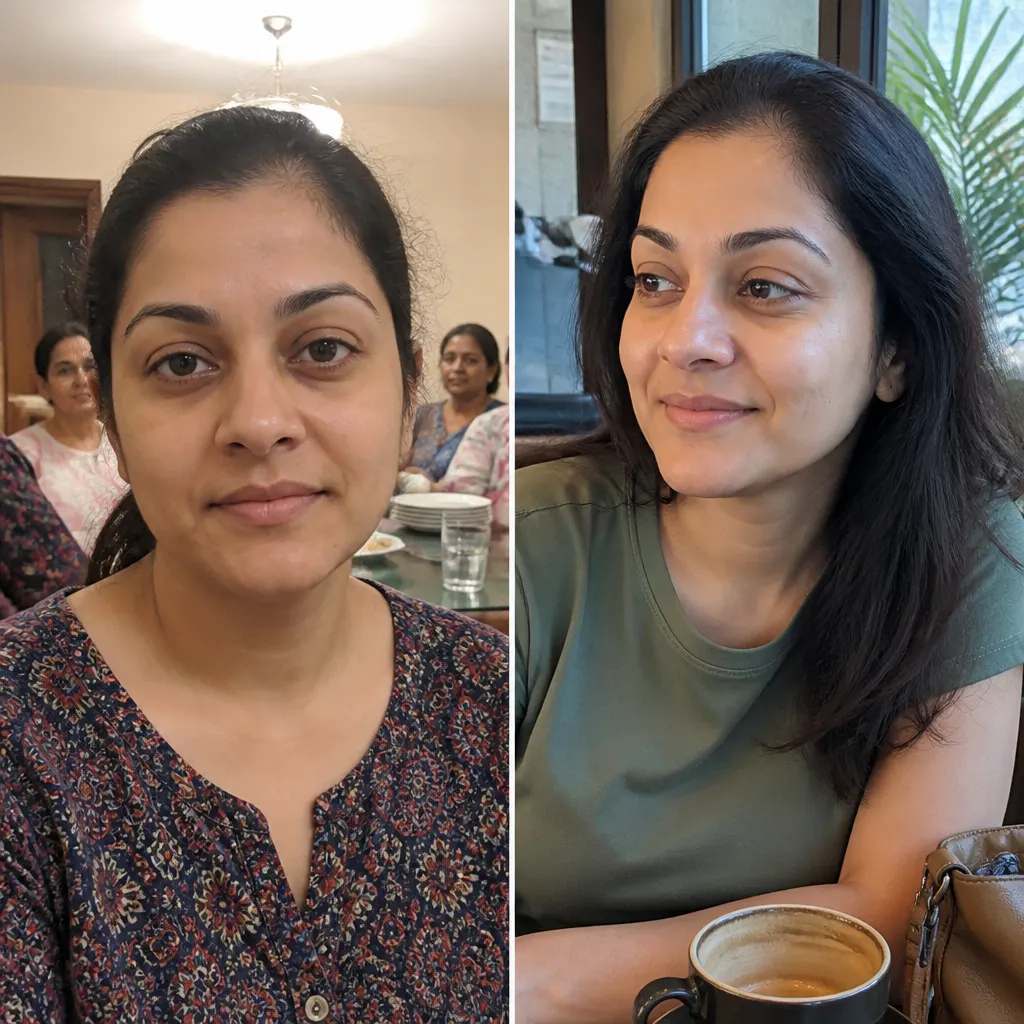 Before and after - Priya R., 51