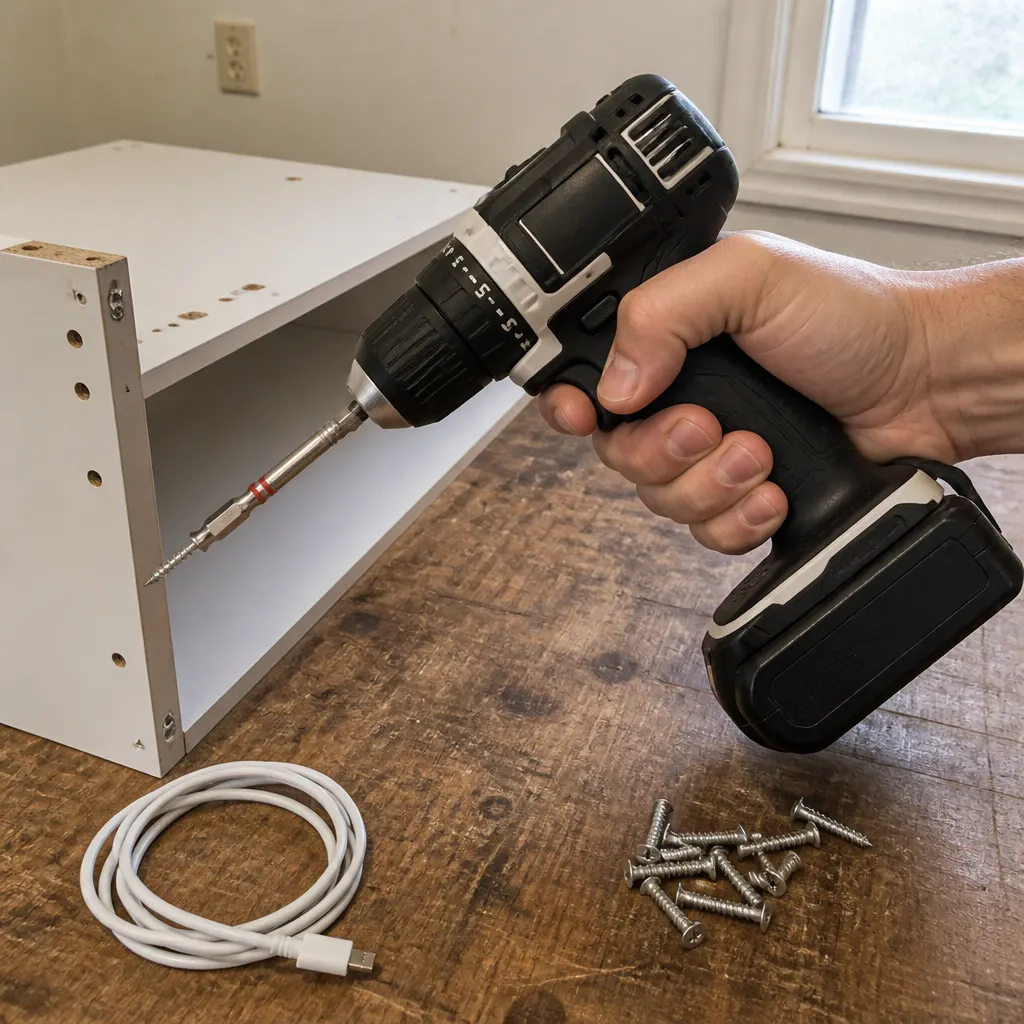 Magnetic Tip Holds The Screw