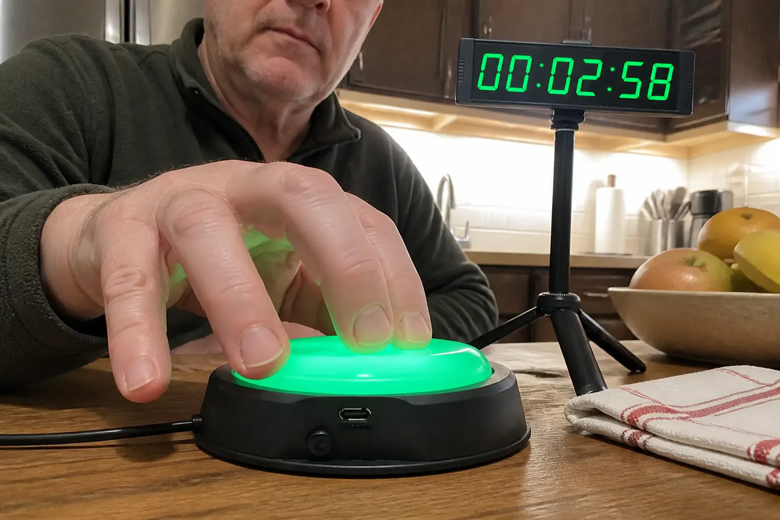 Customer playing The Time Stopper Game
