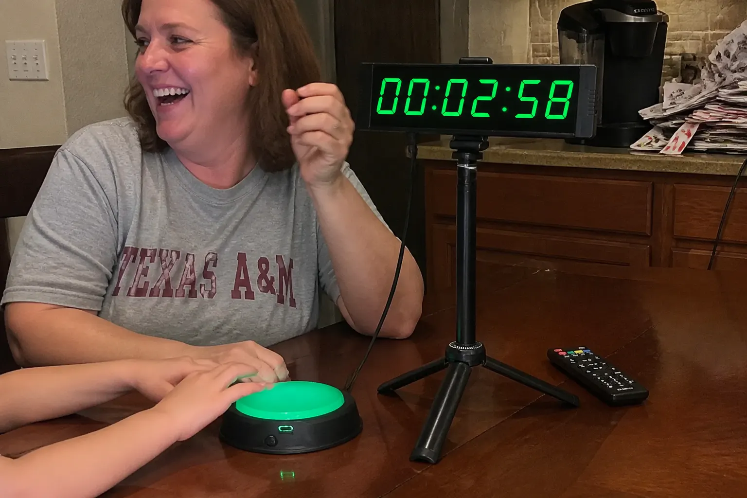 Customer playing The Time Stopper Game