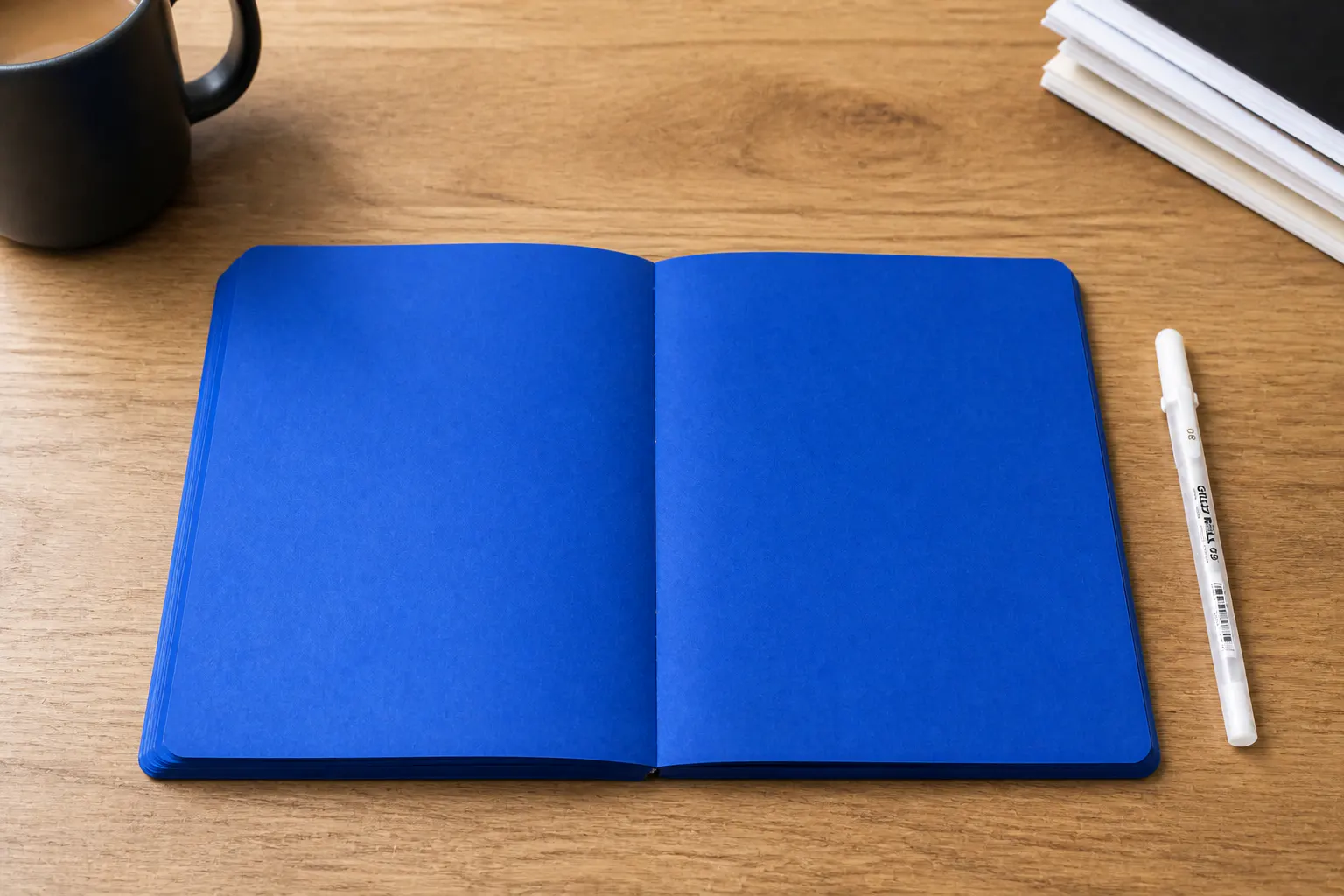 Lies flat, page after page.