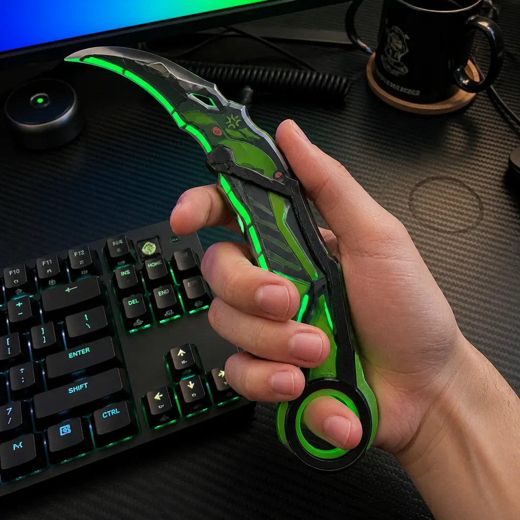 In-game karambit skin displayed on a gaming screen