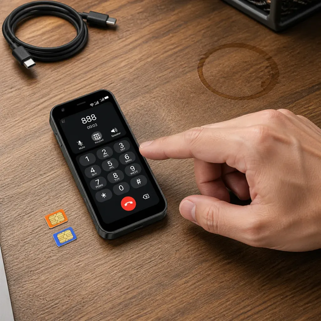 Ventra making a real call, dual SIM