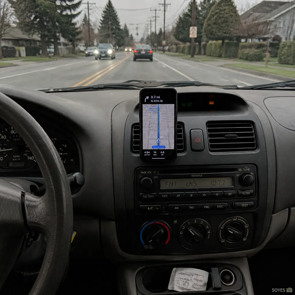 Ventra showing real GPS location on a map