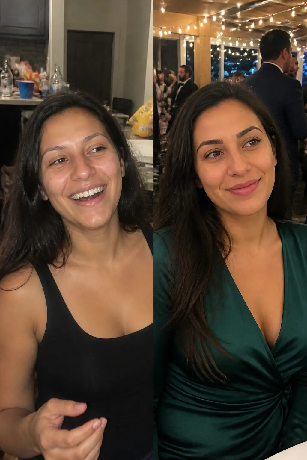 Before and after brow result - Amara O.