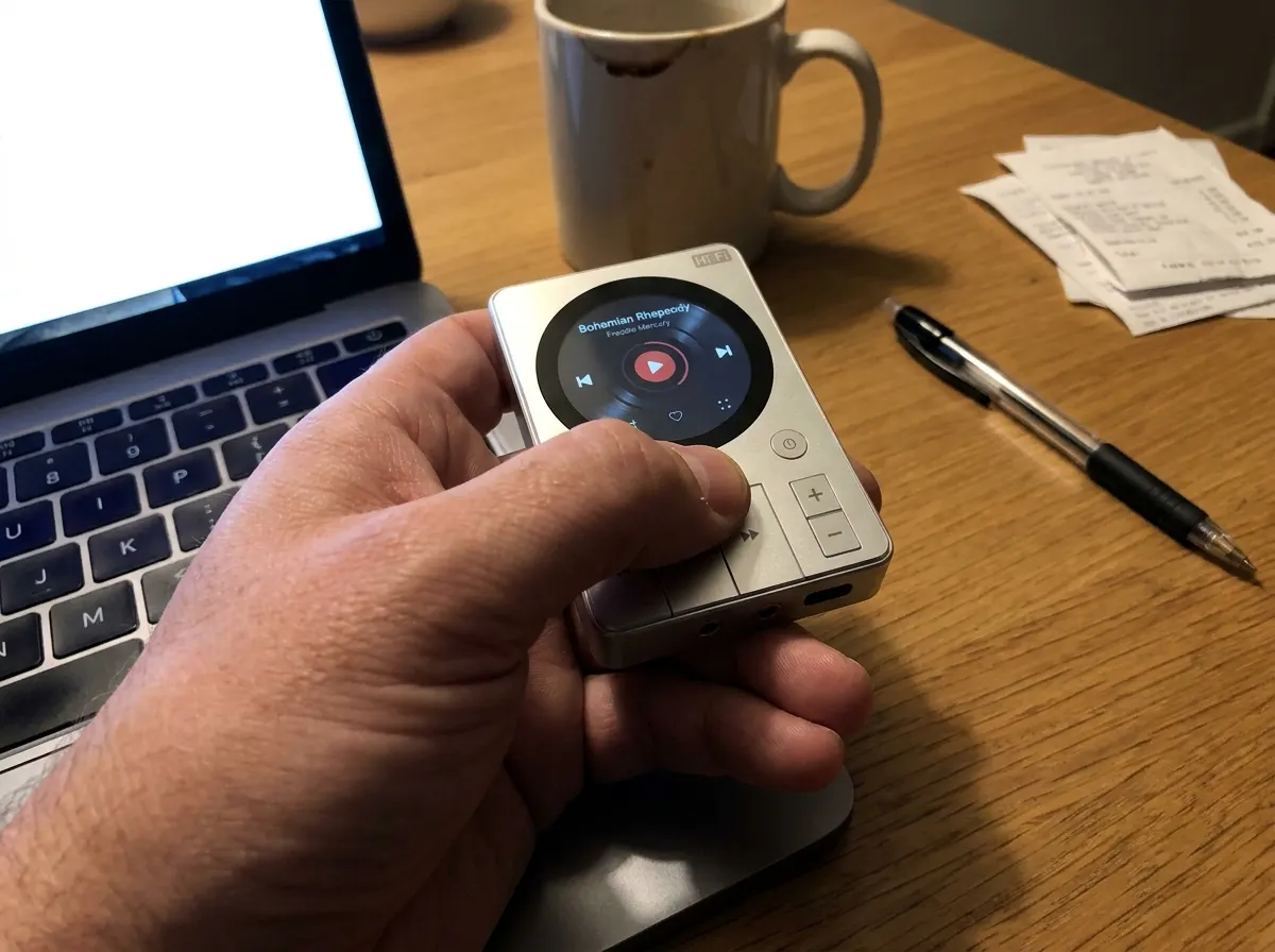 Skipping tracks by feel from a pocket