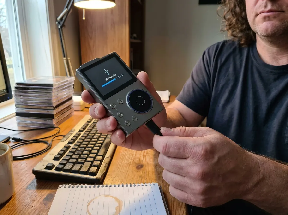 Customer photo of the PocketTunes player in use