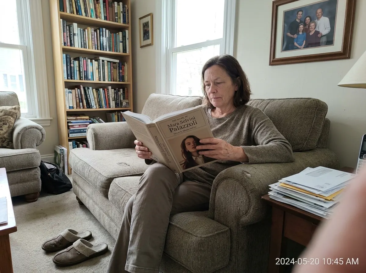 Danielle K. using the book