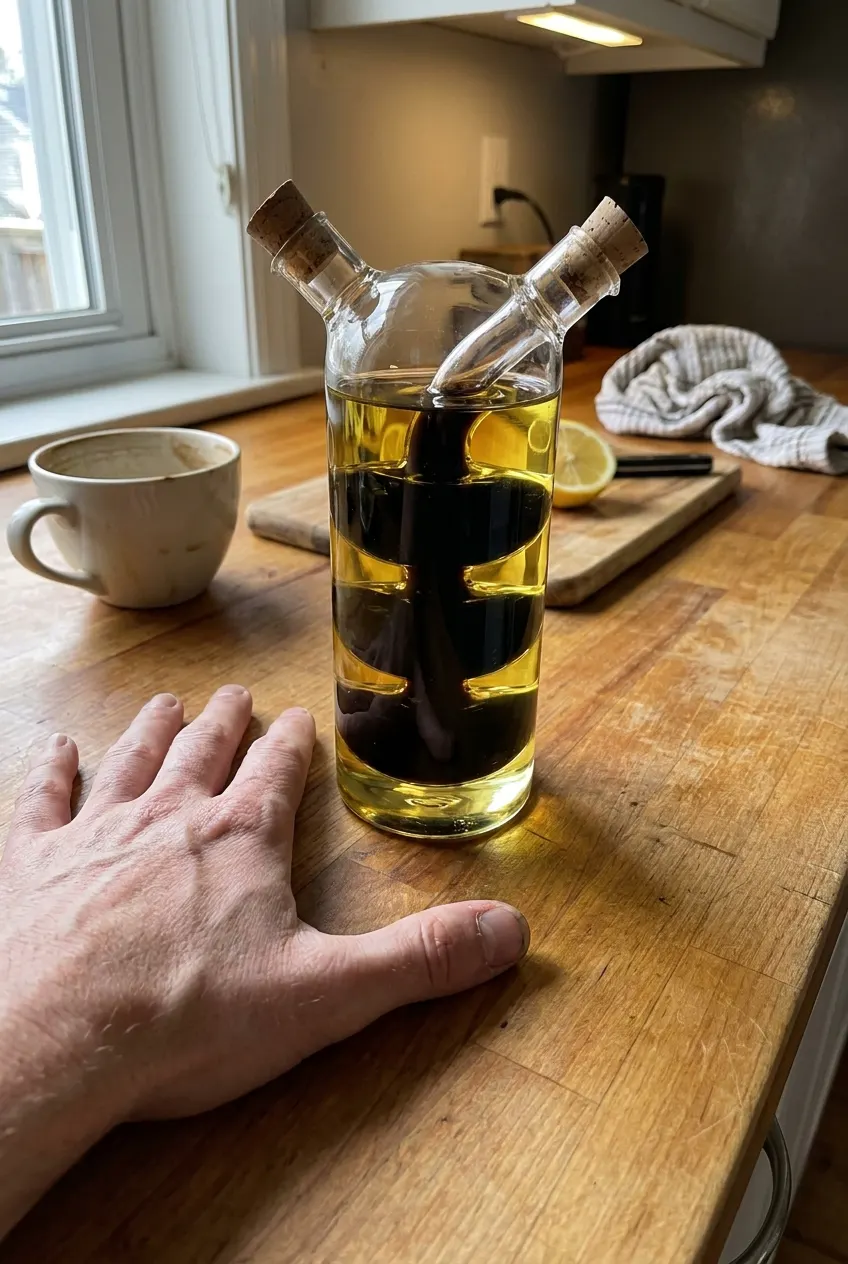 Ventra bottle held in hand to show its size