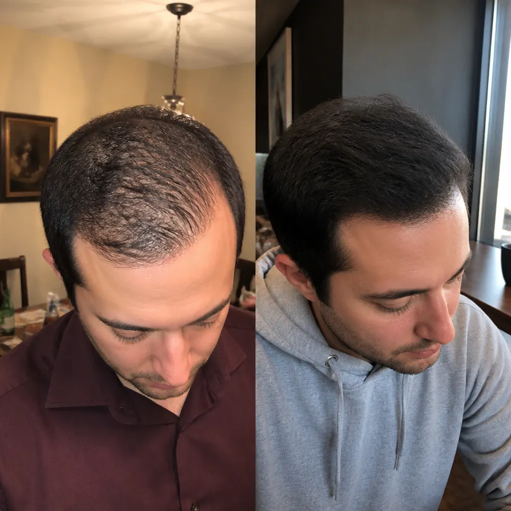Reduced shedding, few strands on palm