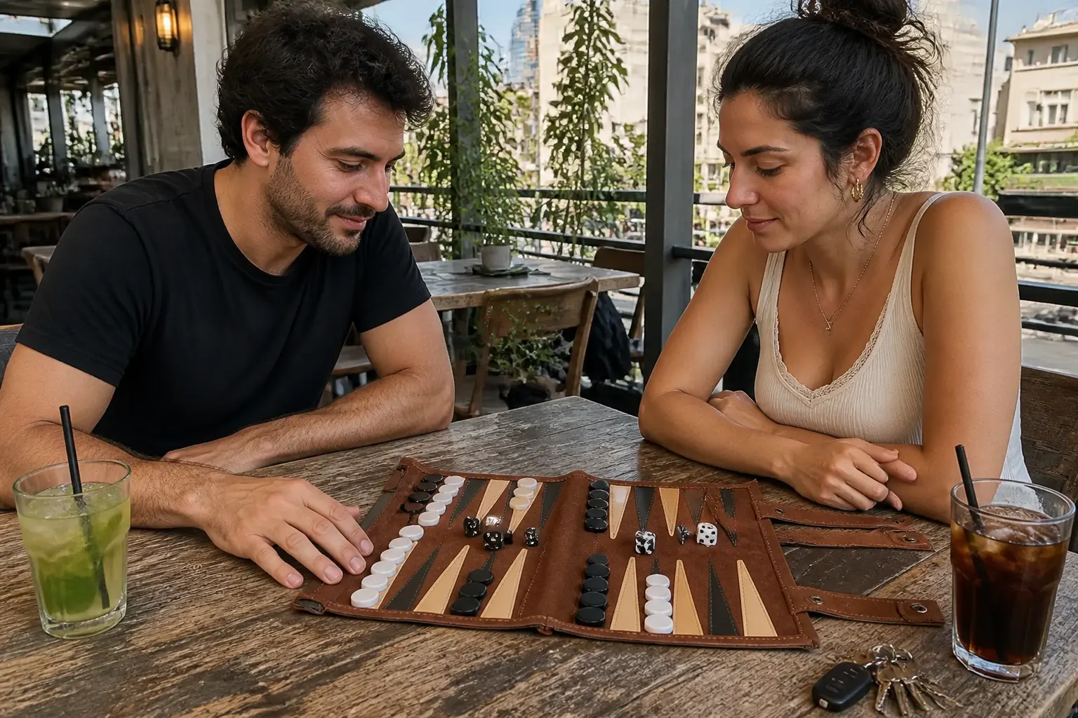 בית קפה בבוקר · הטקס היומי