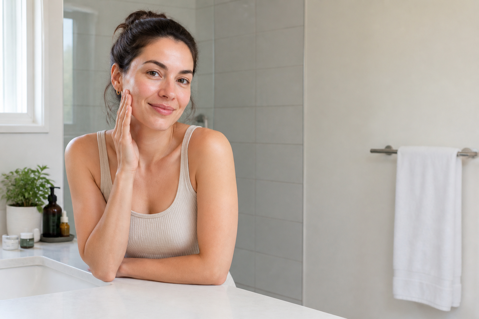 Glowing healthy skin lifestyle