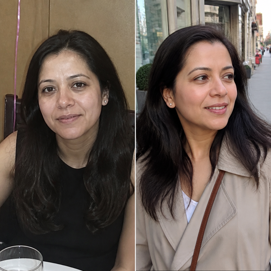 Before and after - Denise, 58