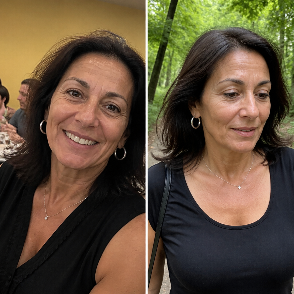 Before and after - Carol, 60
