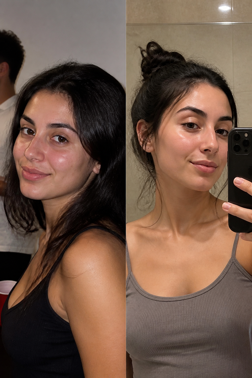 Before and after using SeoulGlow - Maya R.