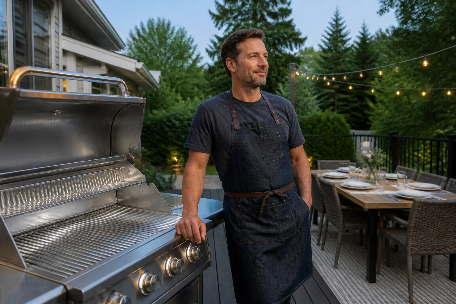 Clean grill grates ready for a backyard cookout