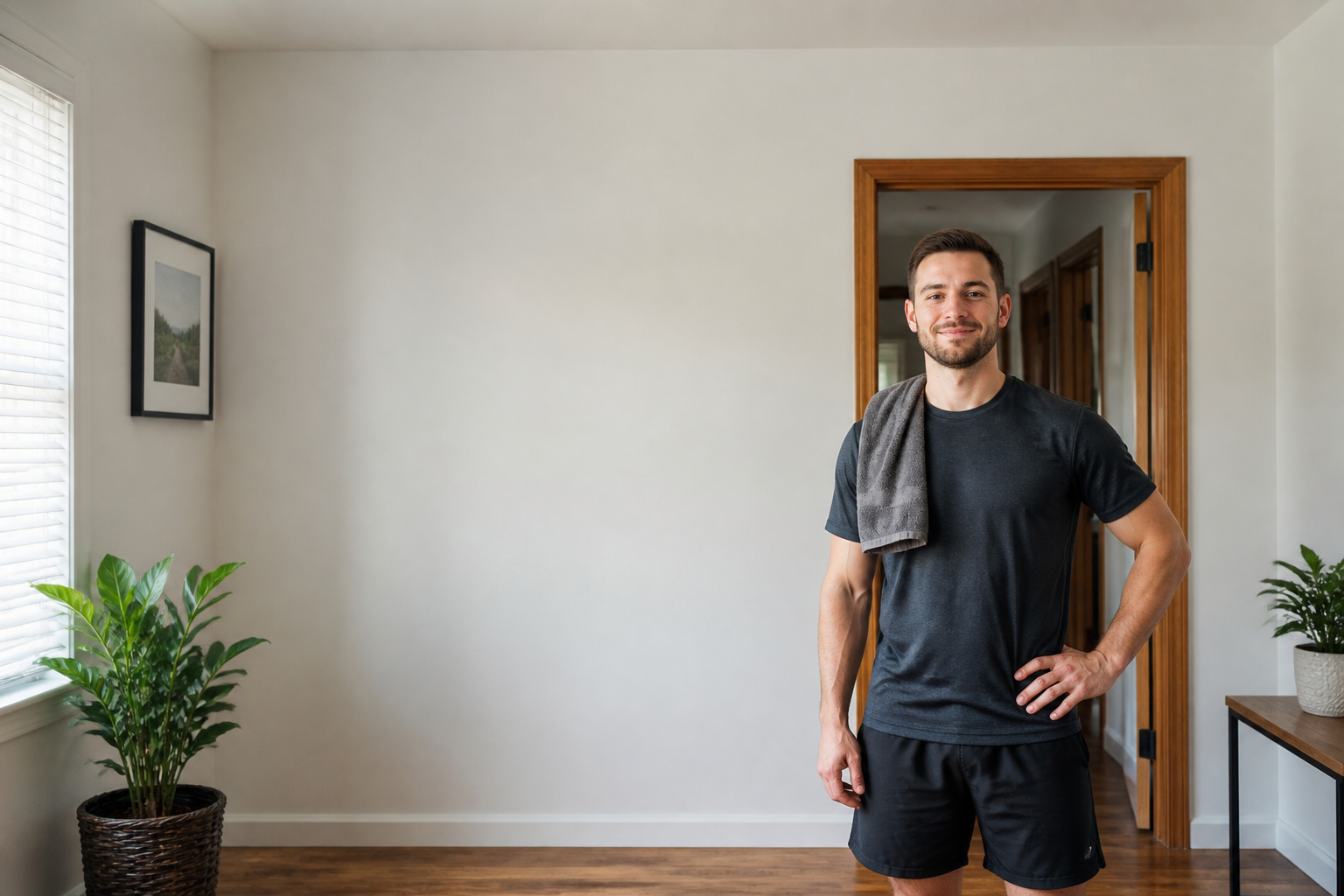 The Doorway Pull-Up Bar mounted in a home doorway