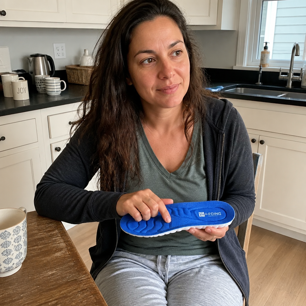 Deborah K. using 4D Cloud insoles