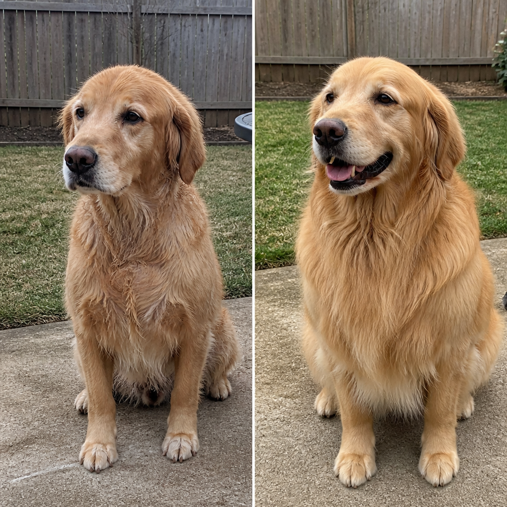Antes y después de comezón