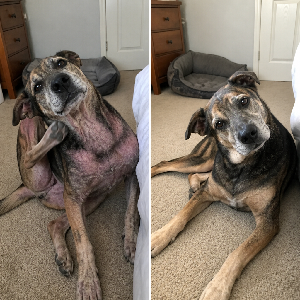 Antes y después de energía