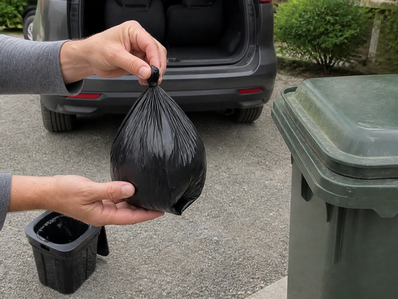 Drop it in any bin, fold flat